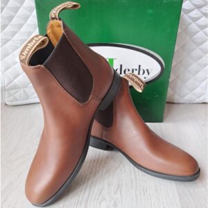 Stivaletti Inglesi in Pelle Liscia con Elastico