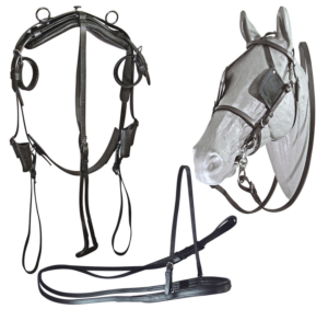 Finimento per Calesse in Cuoio Shetland