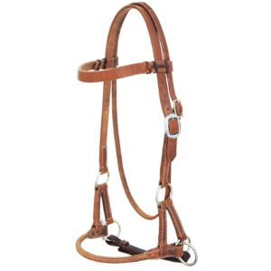 Side Pull Pool's in Cuoio con Nasalina Tonda Liscia