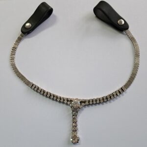 Frontalino per Testiera con Swarovski a Diadema Pendente Colore Argento