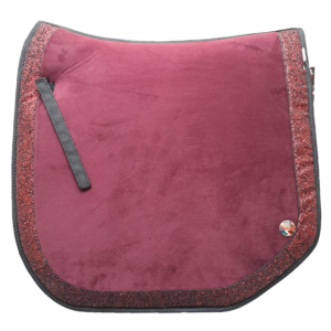 Sottosella Pioneer da Dressage in Velluto e Bordo con Strass