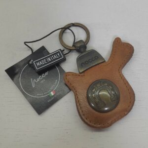 Portachiavi Sella in Pelle Cuoio Naturale