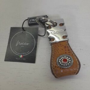 Portachiavi Eyes in Pelle Cuoio Naturale