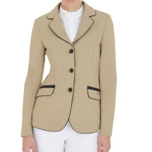 Giacca Equestro Donna in Tessuto Tecnico Beige