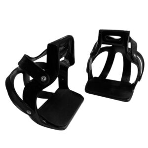 Staffe Inglesi in Alluminio Nero con Parastaffa