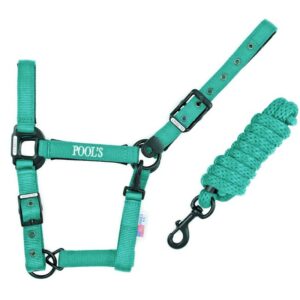 Cavezza Pool's in Nylon e Neoprene con Lunghina Turchese