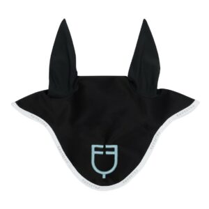 Cuffietta Equestro in Tessuto Tecnico Multicolore Nero Azzurro