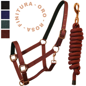 Cavezza Winner con Lunghina Imbottita e Fibbie Rose Gold