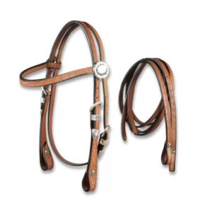 Briglia Western per Pony Cuoio Naturale