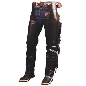 Chaps in Pelle con Frange