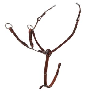 Pettorale Equestro con Forchetta a "Y" in Cuoio