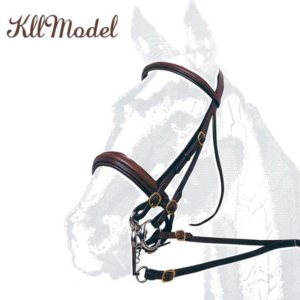 Briglia Modello KLL da Dressage con Doppie Redini