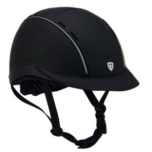 Cap Equestro Ultra Light con Inserti in Pelle