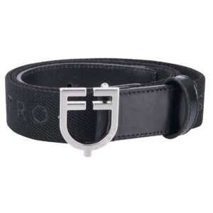 Cintura Equestro Cuoio ed Elastico con Scritta