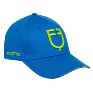 Cappello Equestro Unisex modello Baseball Blu Royal Verde Lime