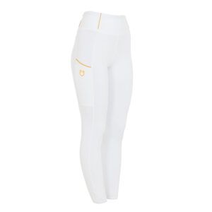 Leggings Equestro Donna Full Grip Pile Interno Bianco