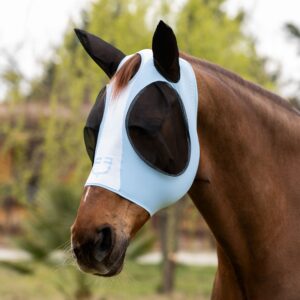Maschera Antimosche Equestro con Rete in Tessuto Mesh