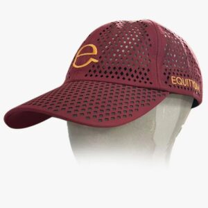 Cappellino Equityum Unisex Drilled Bordeaux