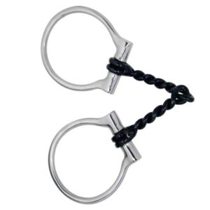 Filetto Western a D Torciglione Nero 10 mm