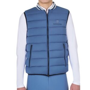 Smanicato Equestro Uomo Tessuto Tecnico Azzurro