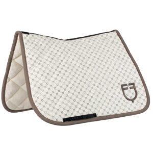 Sottosella Equestro Dressage Tessuto Tecnico Monogram Bianco Antico Walnut