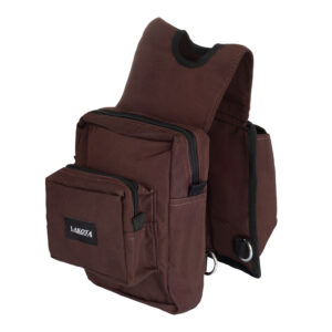 Bisaccia Western Anteriore 2 Tasche e Zip in Nylon