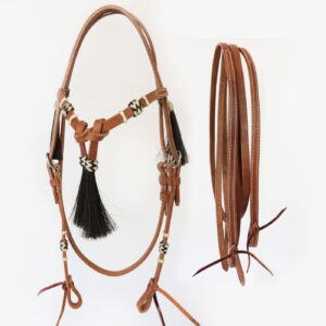 Testiera Western con Frange Modello Skin