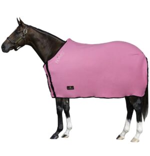 Coperta in Pile Horses Basic Rosa