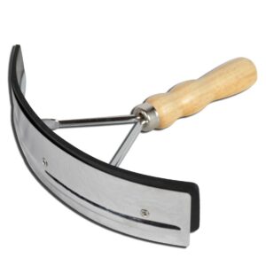 Levasudore Curvo in Acciaio e Manico in Legno