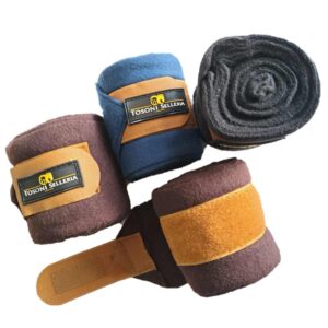 Fasce in Pile Antipilling Deluxe Velcro Oro Set da 4 Pz