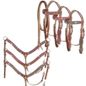 Briglia e Pettorale Western modello Georgia Glitter