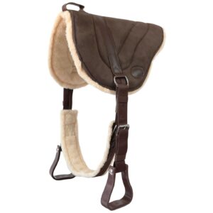Bareback in Pelle Scamosciata Completo di Staffe