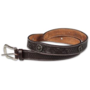 Cintura Western in Cuoio Concho Antique