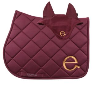 Sottosella Equityum da Salto con Cuffietta e Logo Bordeaux