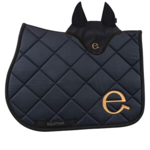 Sottosella Equityum da Salto con Cuffietta e Logo Blu e Nero